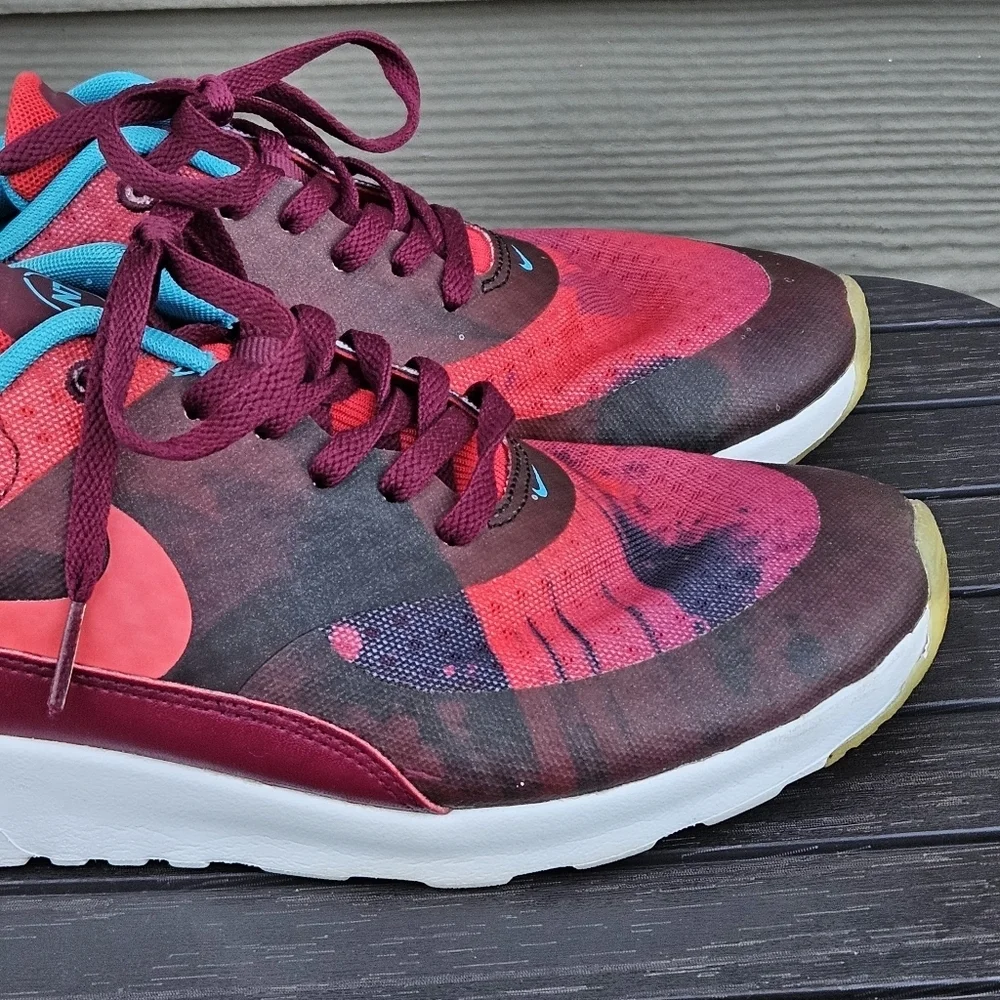 Nike Air Max Thea Print N7 Running Shoes Deep Garnet Red Sneakers Womens Size 9